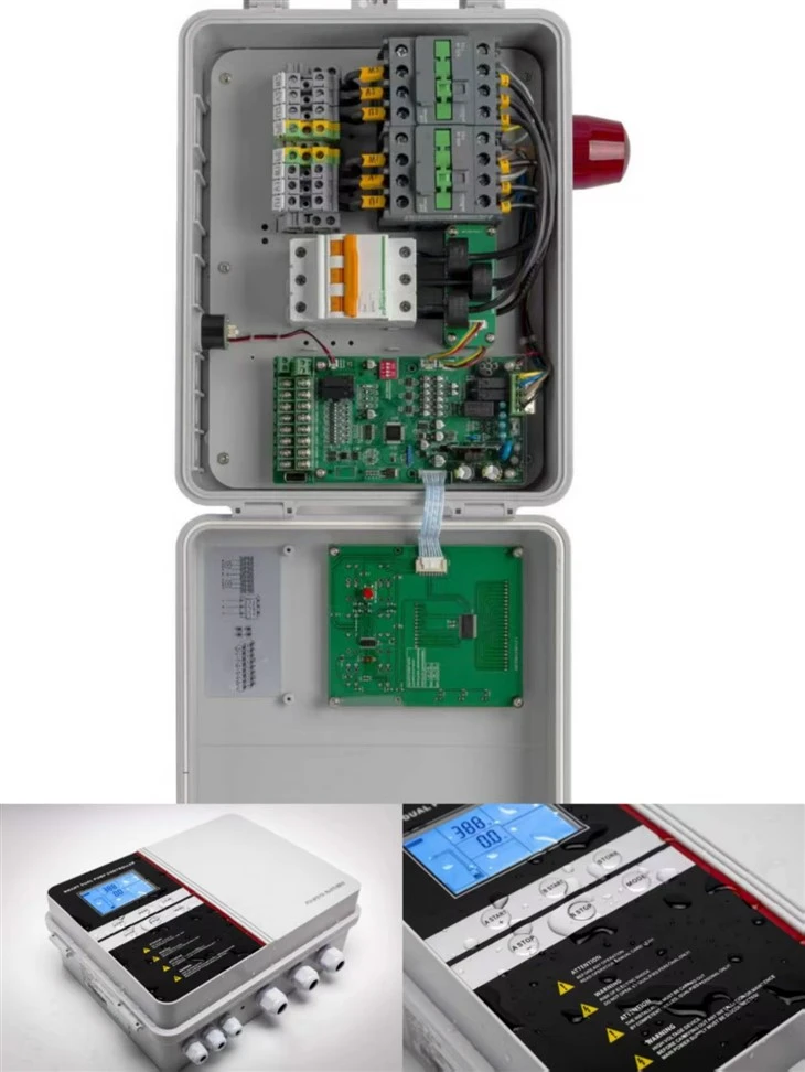 Painéal Rialúcháin Dual Caidéil Trí Chéim 0.75-4kw
